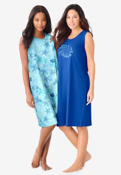 2-Pack Sleeveless Sleepshirt