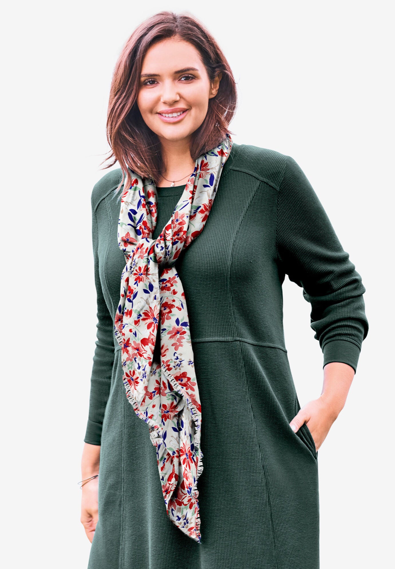 women's scarf and gloves