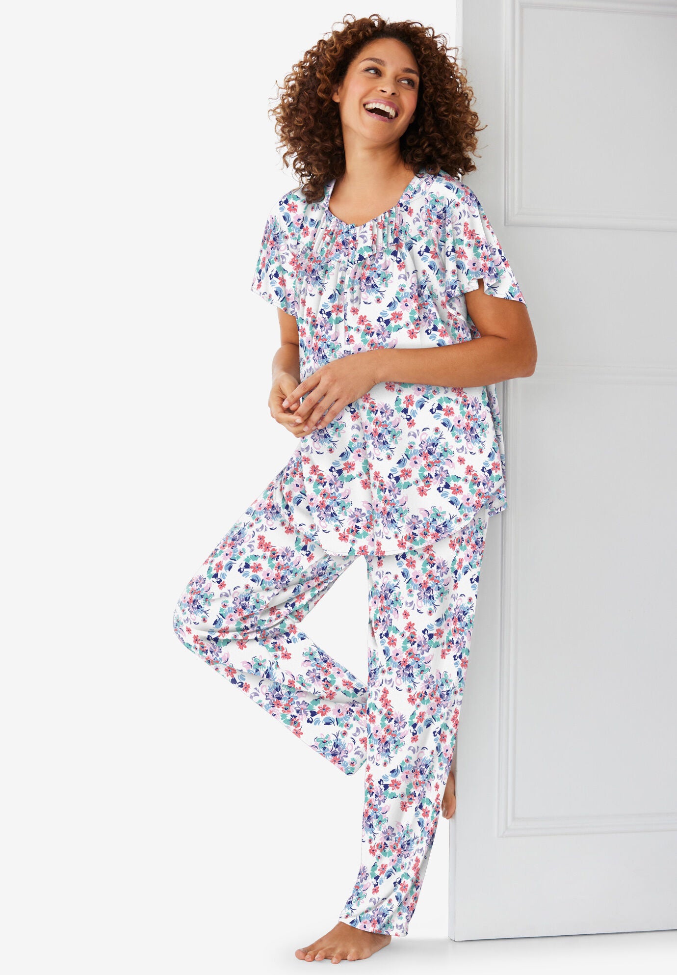Short Sleeve Cooling Pajama Set
