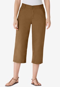 Plus Size Mid Rise Capris