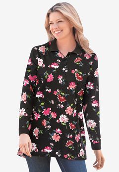 Plus Size Black Dress Shirts