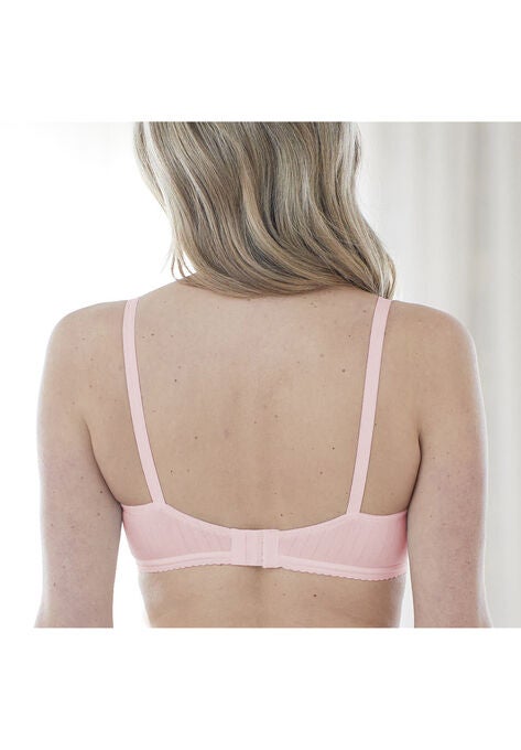 Bestform 5006248 Striped Wireless Cotton Bra With Lightly-Lined Cups, , alternate image number null