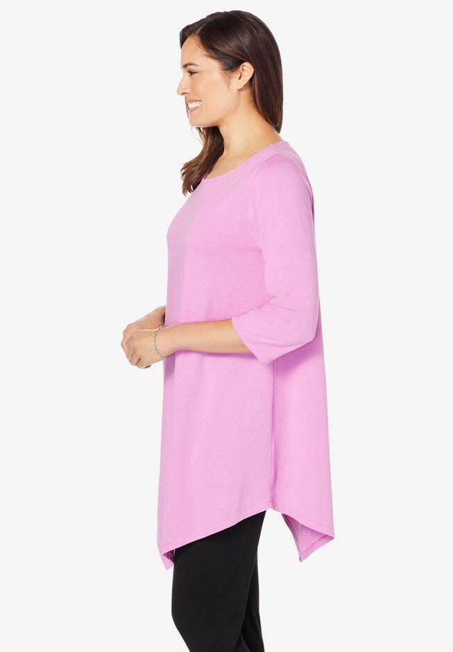 Asymmetrical Hem Tunic, , alternate image number 2