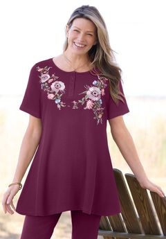 Embroidered Thermal Tunic