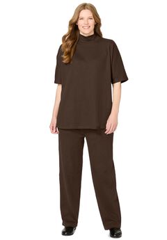 Ribbed-Knit Pant Set