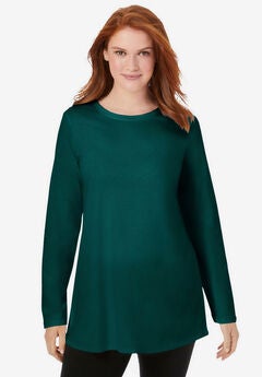 Perfect Long-Sleeve Crewneck Tunic