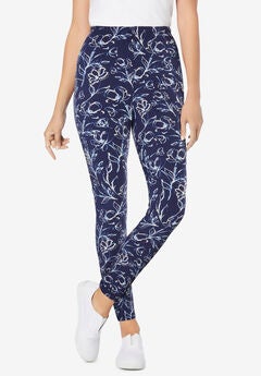 Stretch Cotton Printed Legging