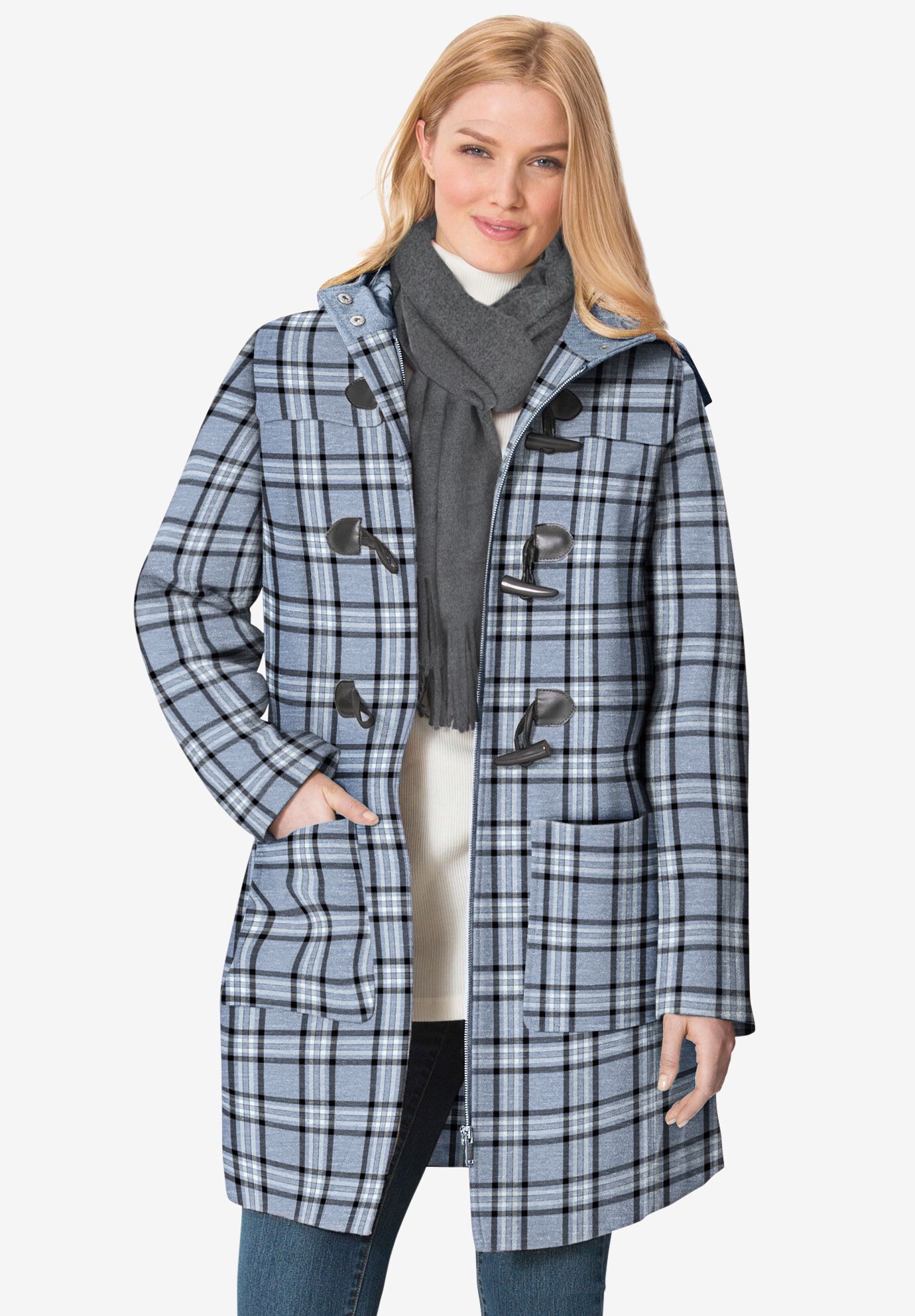 plus size duffle coat