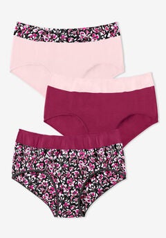 Full Coverage Stretch Cotton Color Block Brief 3-Pack