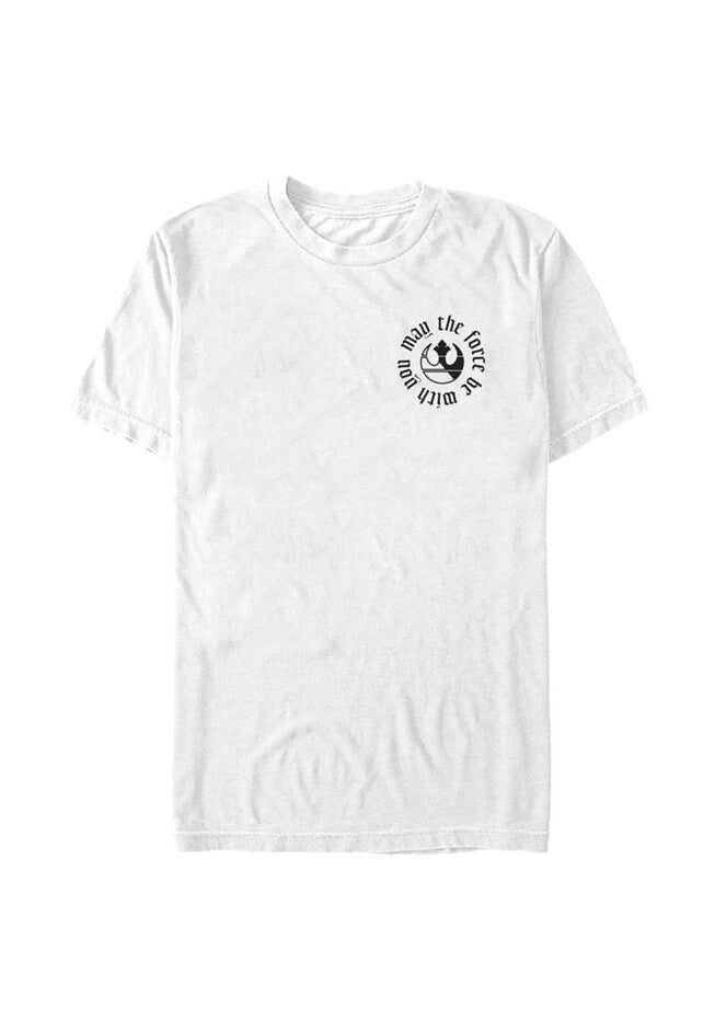 May The Force Gothic Relaxed Fit Boyfriend T-Shirt, WHITE, hi-res image number null