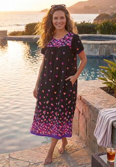 Short Print Shirred Lounger