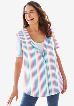 Seersucker Baseball Shirt