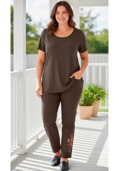 Straight-Leg Stretch Denim Five-Pocket Jeans