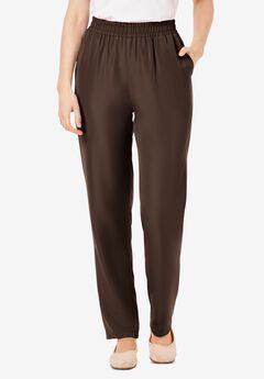Woven Hassle-Free Pull-On Pants