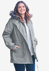 Quilt-Lined Taslon® Anorak, GUNMETAL, hi-res image number null
