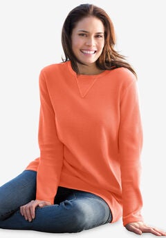 Ultra Soft Waffle Thermal Sweatshirt