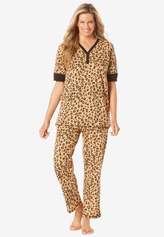 Printed Henley PJ Set