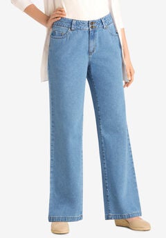 Perfect Cotton Wide-Leg Denim Jean