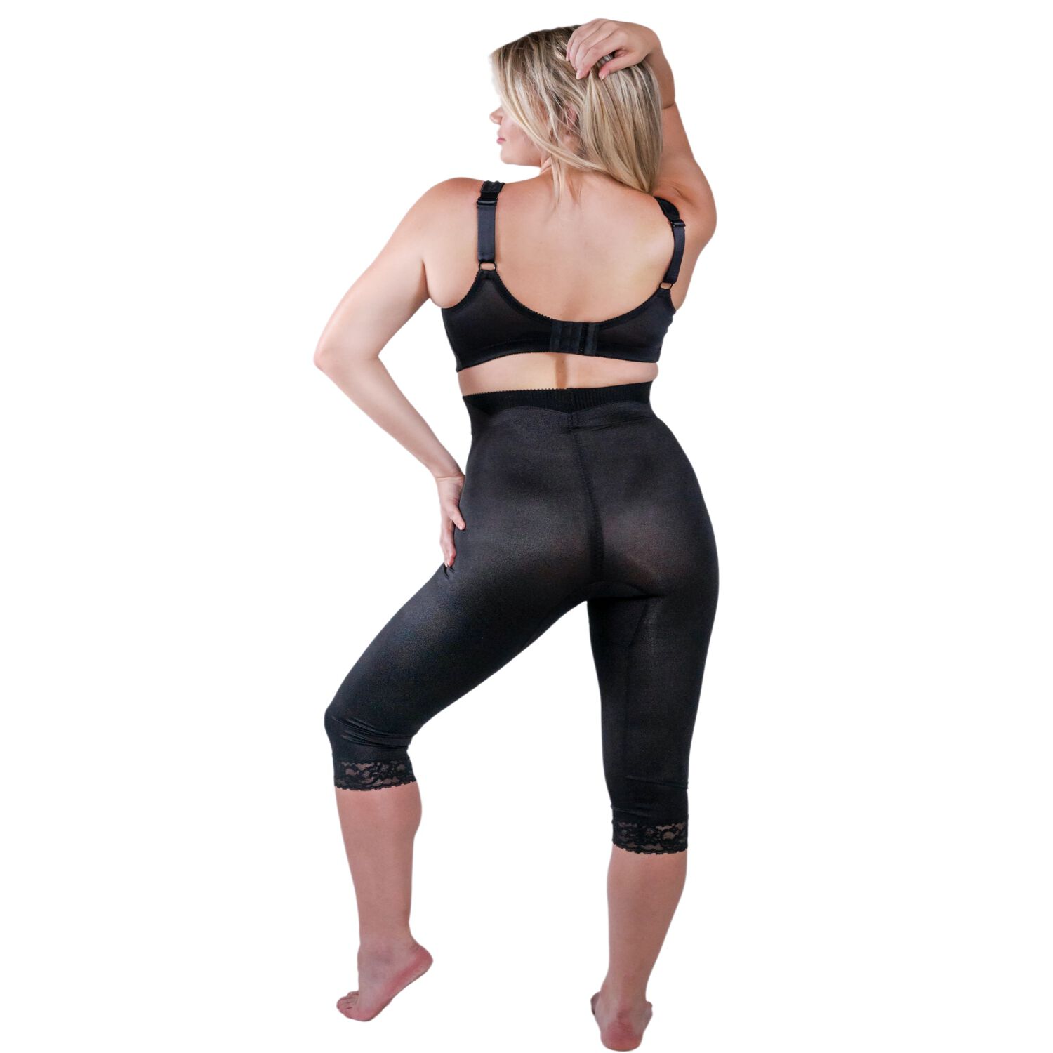 Leg Shaper Pant Liner Medium Shaping, BLACK, on-hover image number 1