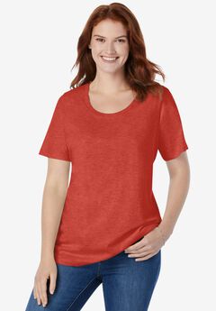 Perfect Short-Sleeve Scoopneck Tee