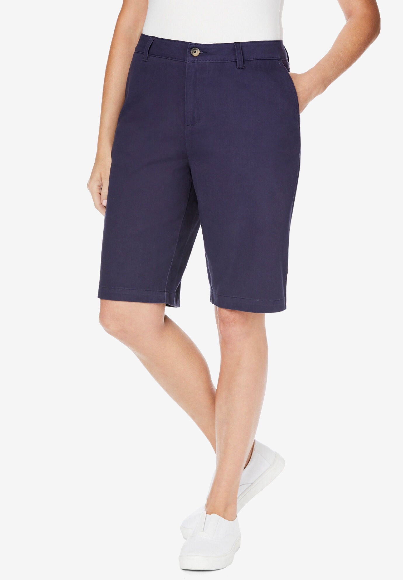 Woman within shorts top