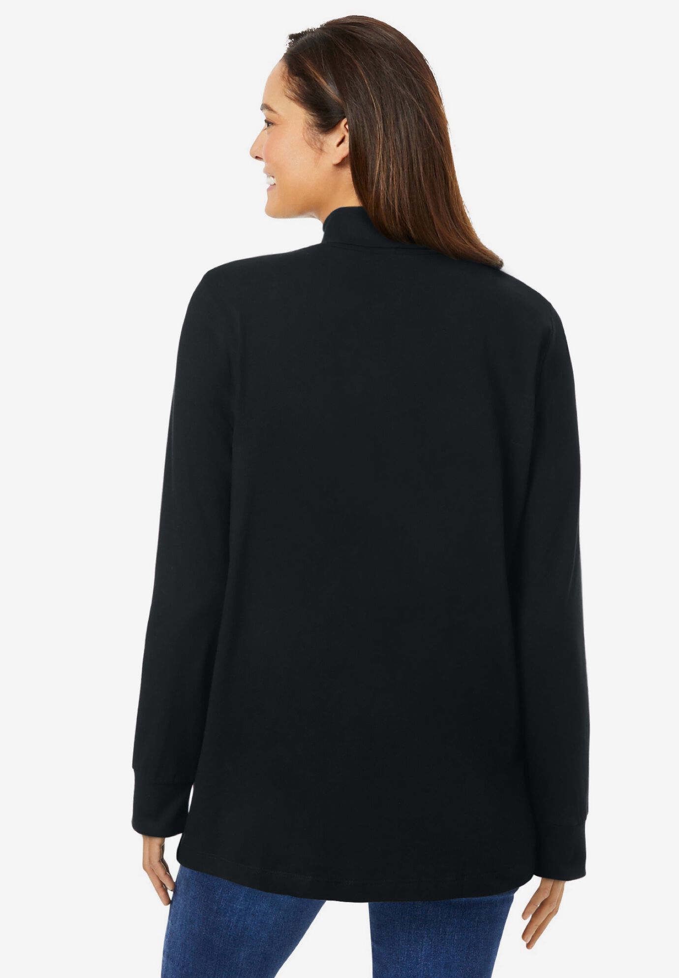 Black Bellevue Turtleneck Tee