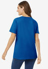 Perfect Short-Sleeve Scoop-Neck Tee, , on-hover image number null