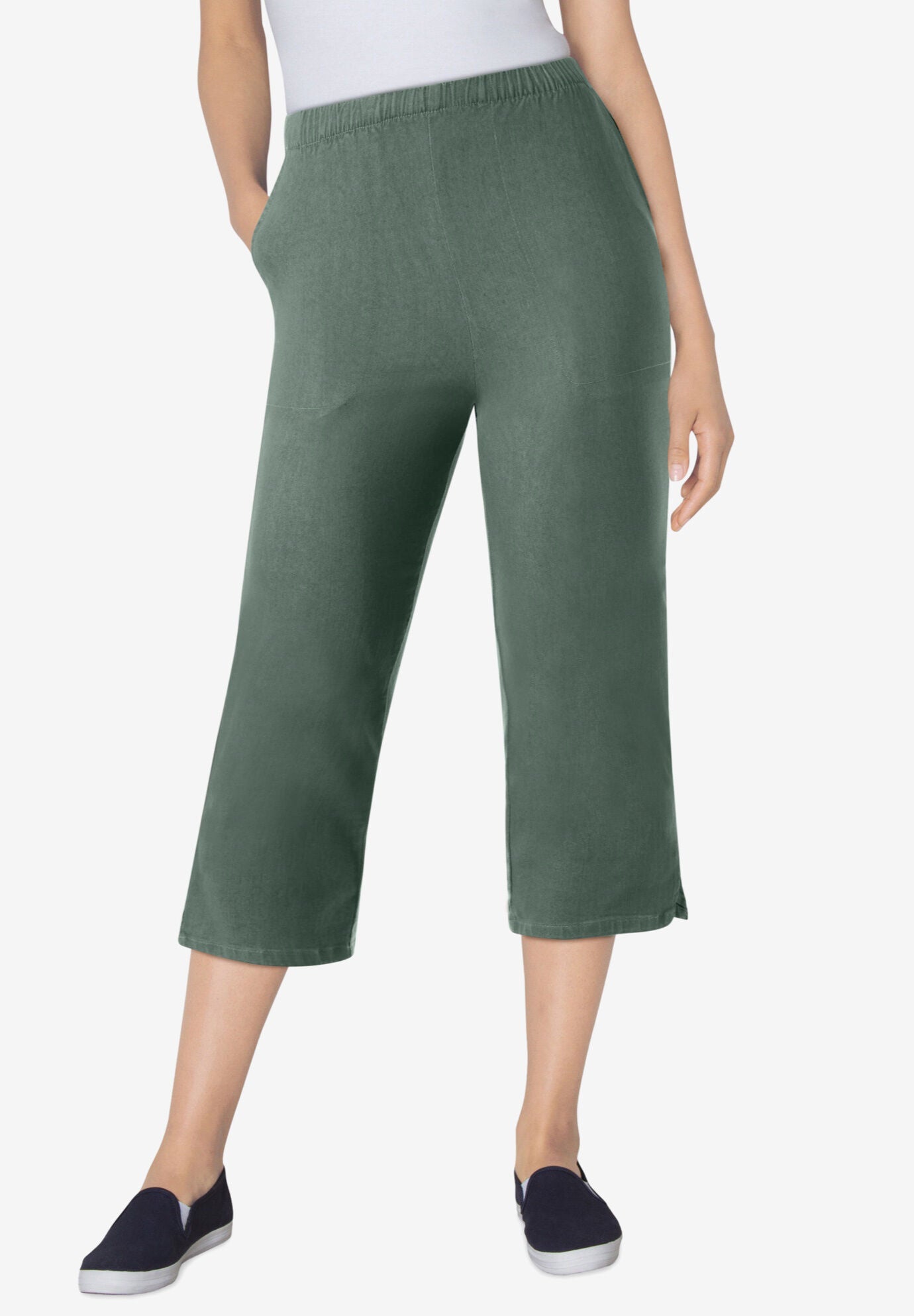Women s Plus Size Capris Woman Within