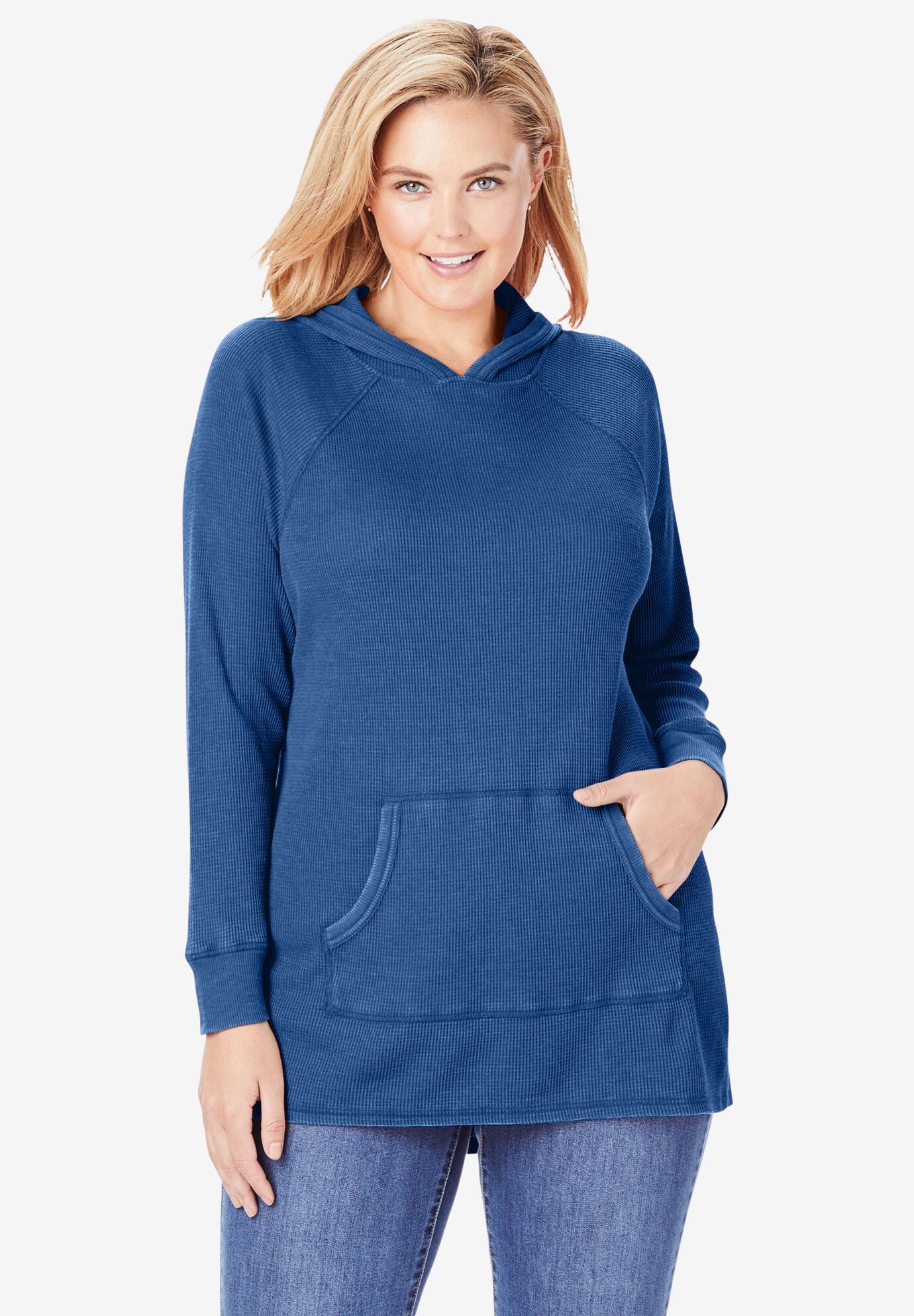 woman within thermal sweatshirt