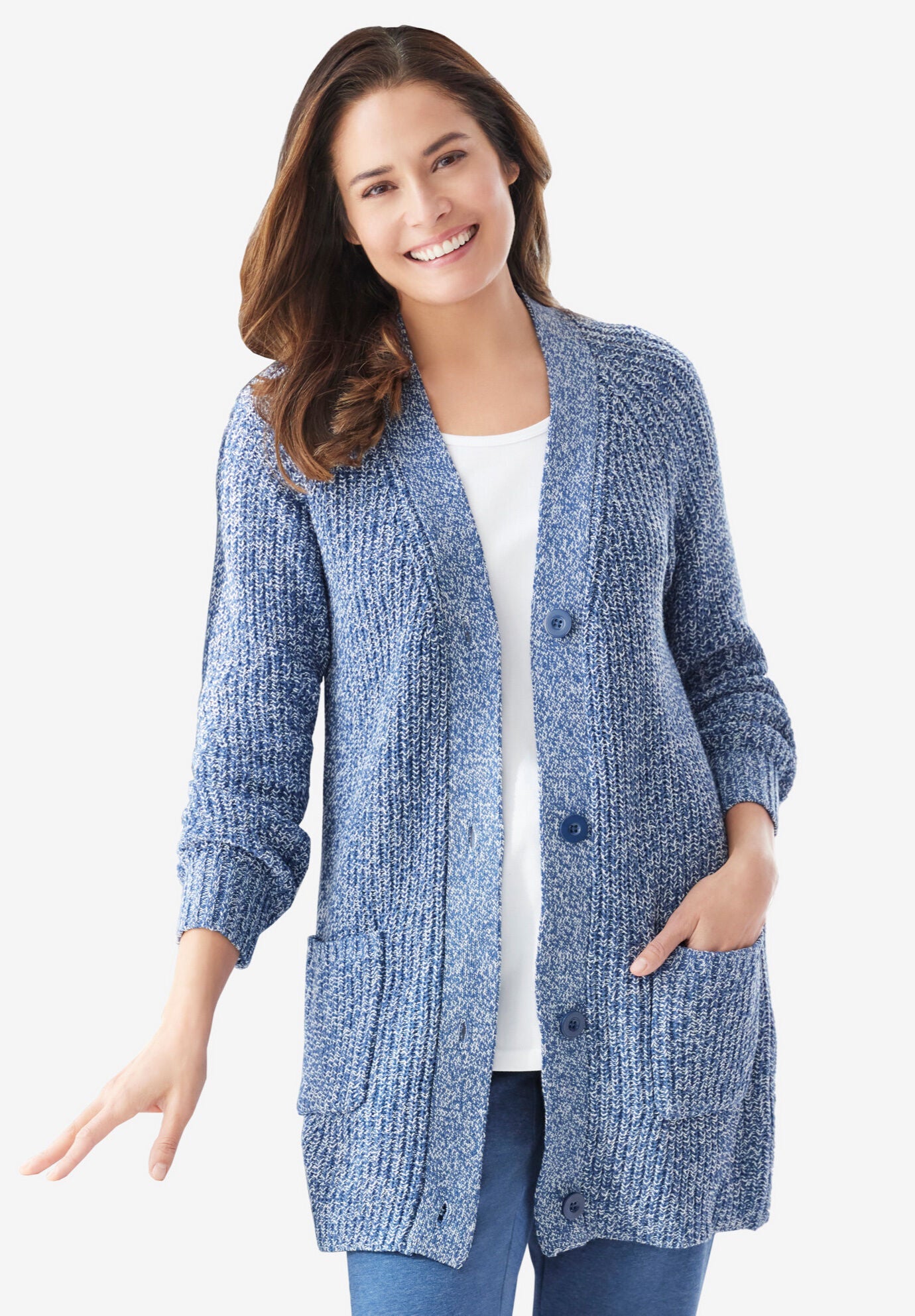 shaker cardigan sweater