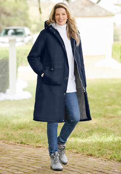Longer Length Microfiber Parka