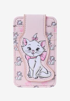 Disney Aristocats Marie Cat Card Holder Wallet Snap Pink Bow Faux Leather Cute