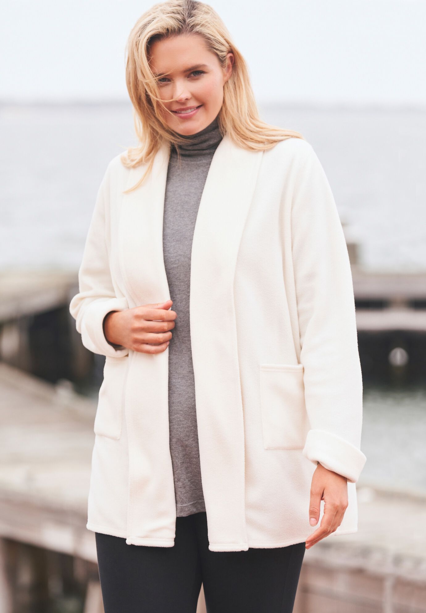Microfleece cardigan discount