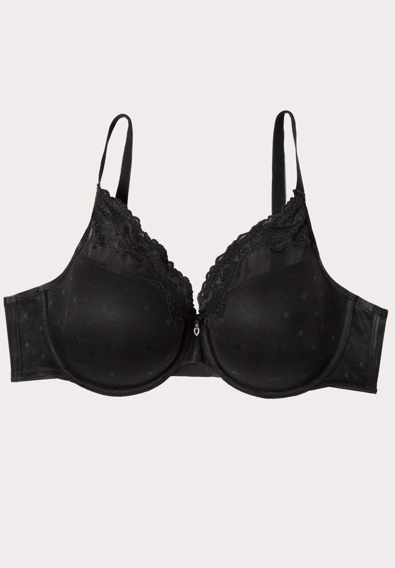 Sheer Whisper Plunge T-shirt Bra, ONYX, alternate image number 3