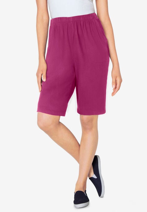 Fineline Denim Short, RASPBERRY, hi-res image number null