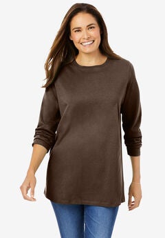 Perfect Long-Sleeve Crewneck Tee