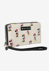 Minnie Mouse All-Over Print Zip Around Wallet Wristlet, , on-hover image number null