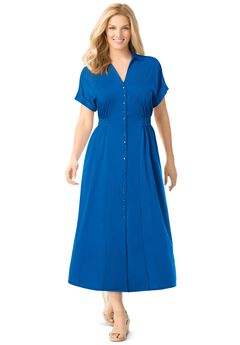 Snap-Front Dress