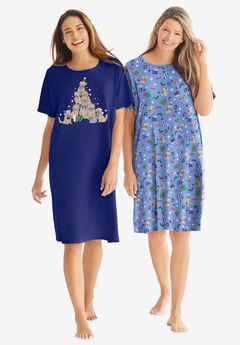2-Pack Short-Sleeve Sleepshirt