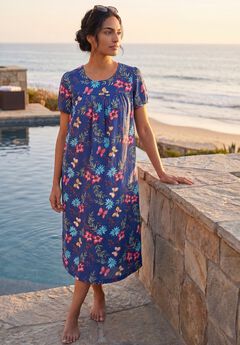 Short Print Shirred Lounger