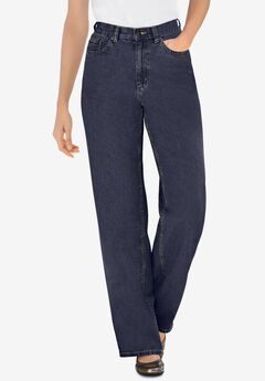 Perfect Relaxed All-Cotton Denim Five-Pocket Jeans