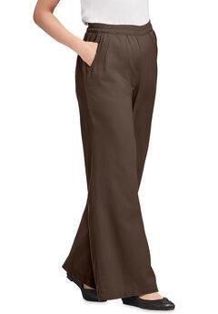 Perfect Elastic Waist Wide-Leg Denim Jean