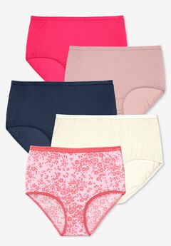 Full Coverage Nylon Brief 5 Pack