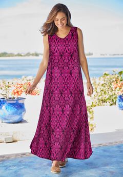 Sleeveless Crinkle Dress