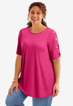Cut-Out Sleeve Tunic