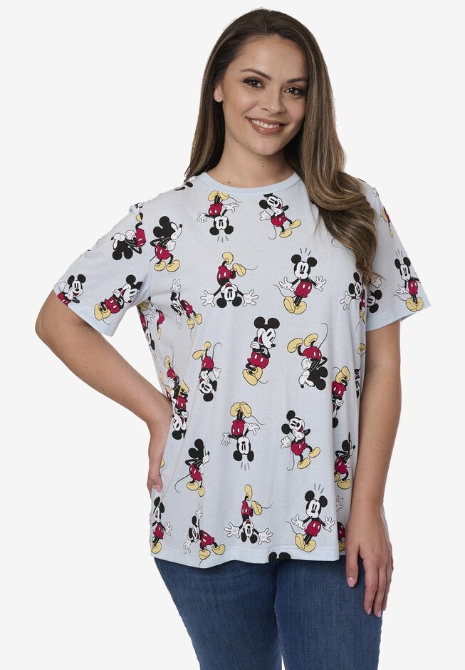 Disney Mickey Mouse Expressions All-Over Print T-Shirt, , alternate image number 2