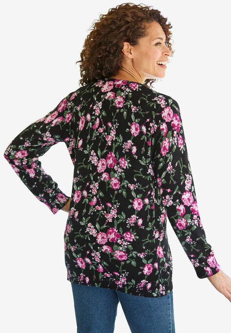 Perfect Long-Sleeve Cardigan, , on-hover image number null