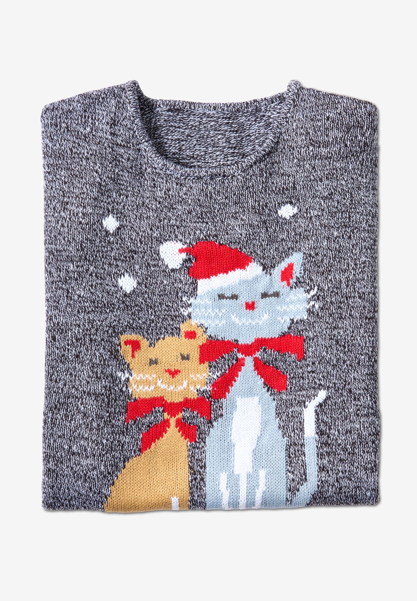 Woman within christmas sweaters top