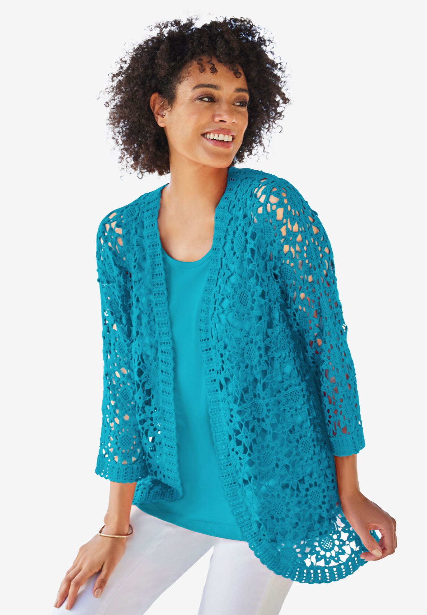 curved hem cardigan ladies