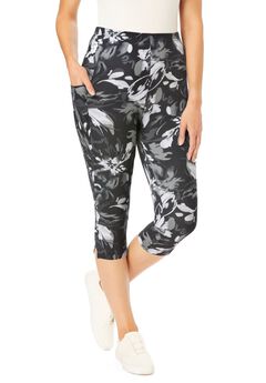 Plus Size Compression Leggings With Pockets